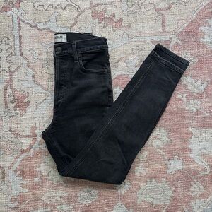 Agolde Women's High Rise Jeans - Black